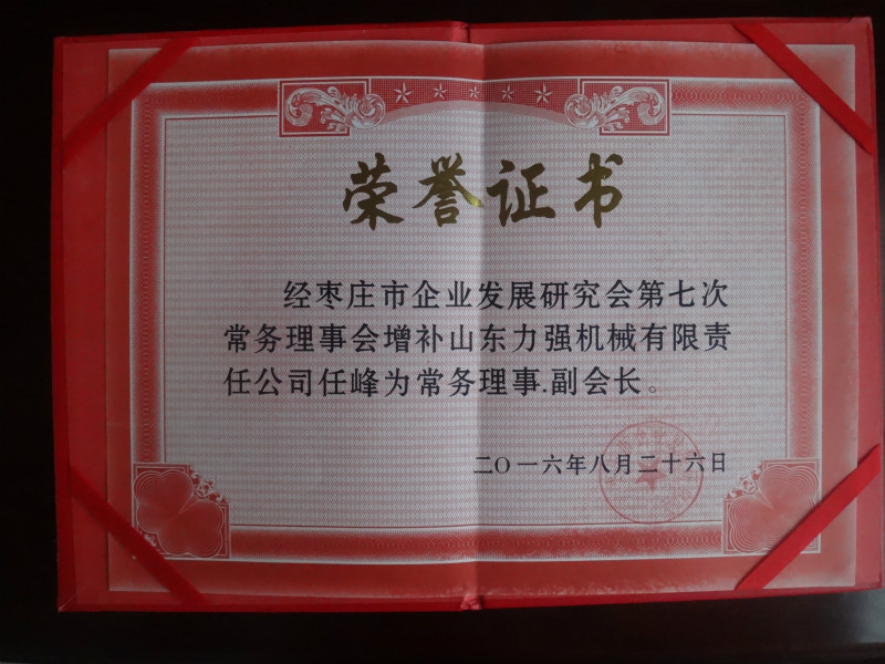 山东long8唯一任峰当选枣庄企业发展研究会常务理事、副会长